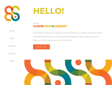 Tablet Screenshot of coopersmithco.com